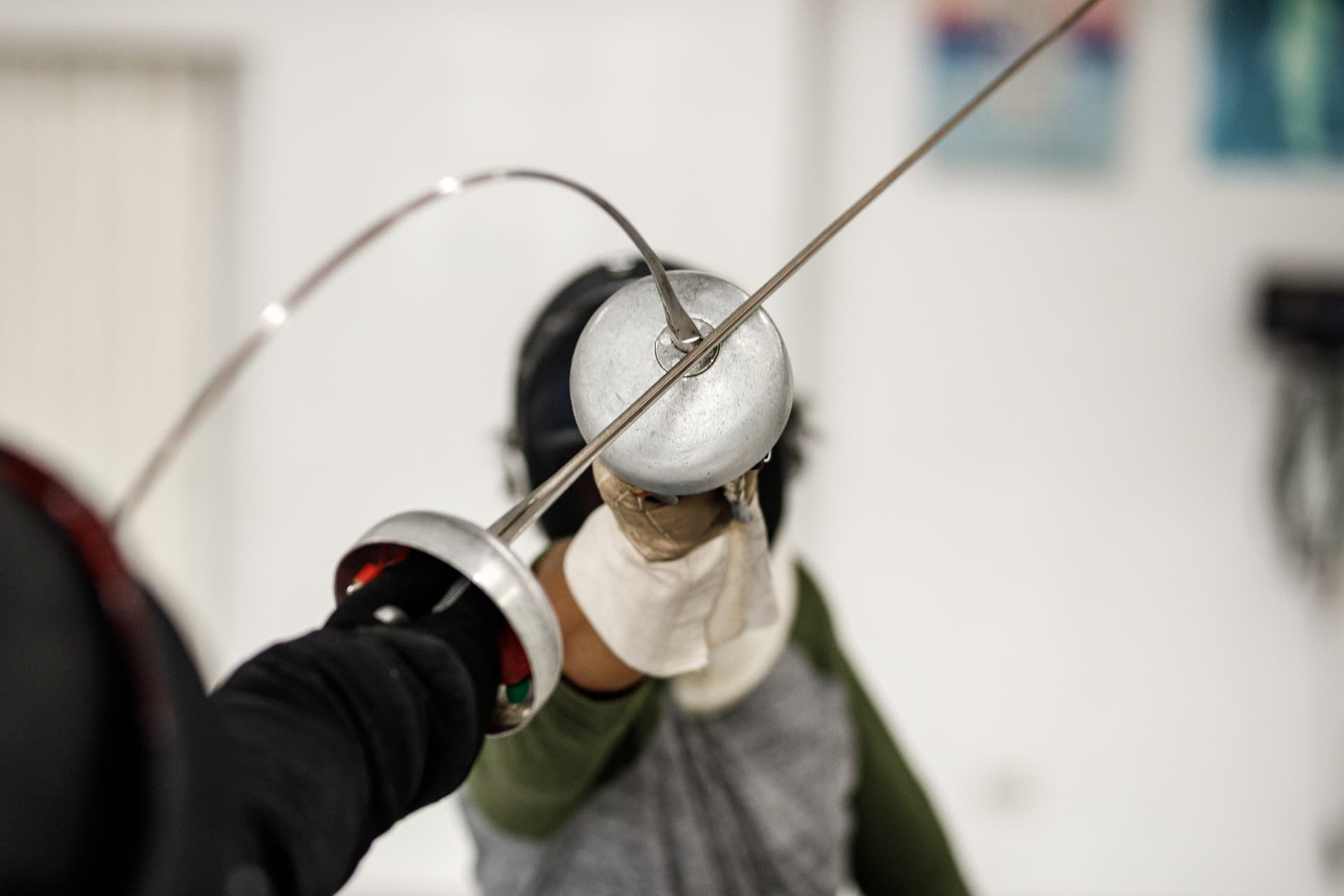 Club fencing session